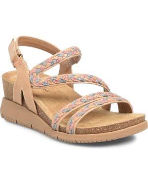 Comfortiva Silvia Wedge Sandal - Metallic