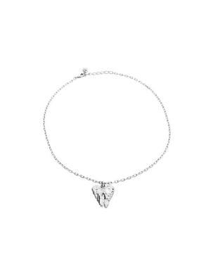 Uno De 50 Sterling Plated Short Necklace With Wing Detail - Metallic