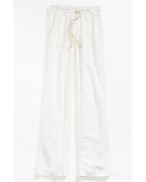 Roxy Oceanside Linen Blend Beach Pants - White