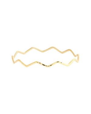 Kiara by Ki-Ele Althea Wavy Bangle Bracelet - Metallic