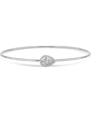 Bony Levy 18K Mika Diamond Bangle Bracelet - White