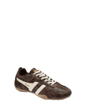 Gola Corva Leather Sneaker - Brown