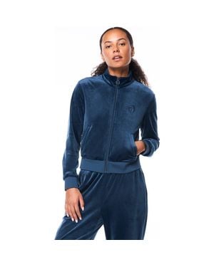 Sergio Tacchini Nuvola Velour Track Jacket - Blue
