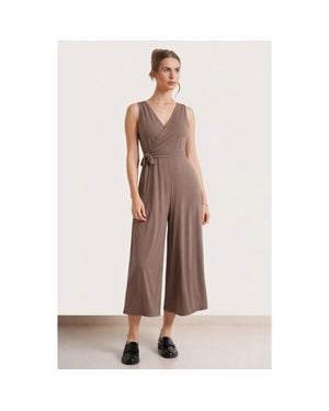 Nom Maternity Francesca Maternity & Nursing Cropped Jumpsuit - Multicolor