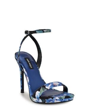 Nine West Loola Ankle Strap Sandal - Blue