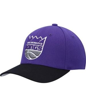 Mitchell & Ness Sacramento Kings Mvp Team Two-Tone 2.0 Stretch-Snapback Hat - Purple