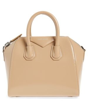 Givenchy Mini Antigona Leather Satchel - Natural