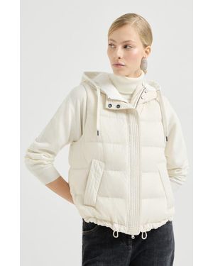 Brunello Cucinelli Nylon Down Vest - White