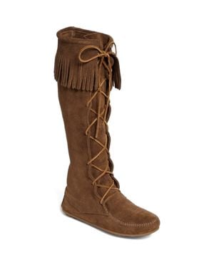 Minnetonka Lace-Up Boot - Brown