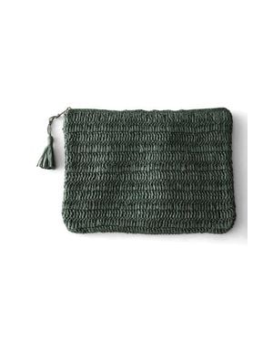 Haven Well Within Straw Clutch - Green
