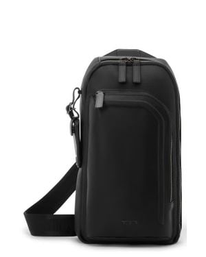 Tumi Harrison Gregory Leather Sling Bag - Black