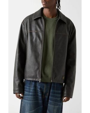 Guess Faux Leather Jacket - Black
