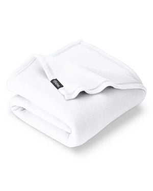 Bare Home Lightweight Polar Fleece Blanket - White