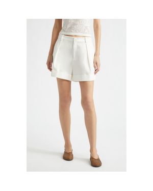 Toccin Nara Cuffed Shorts - White