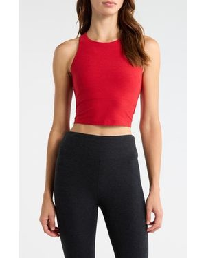 Beyond Yoga Spacedye Racerback Crop Top - Red
