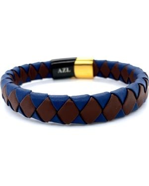 Anna Zuckerman Gambit Leather Cuff - Blue