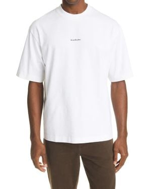 Acne Studios Extorr Stamp Logo Organic Cotton T-Shirt - White