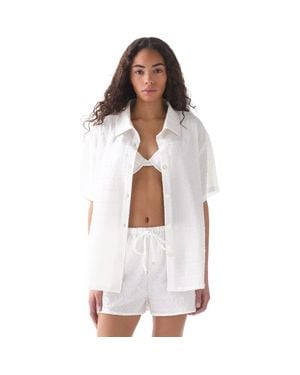Kate Spade Short Sleeve Swim Shirt - White