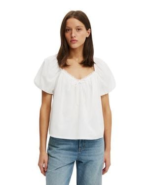 Cotton On The Daydream Babydoll Top - White