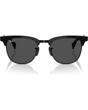 Ray-Ban X Scuderia Ferrari Clubmaster 51Mm Square Sunglasses - Black