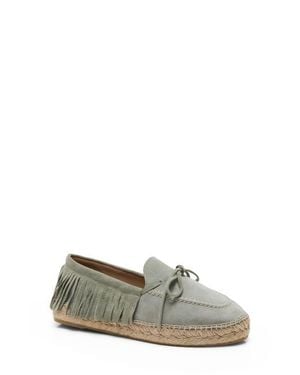 Free People Faraway Fringe Espadrille - Gray