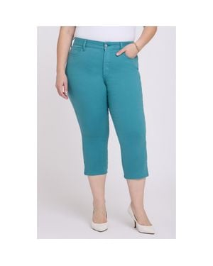 NYDJ Chloe Capri Side Slit Jeans - Blue