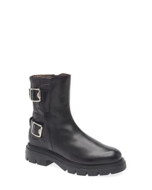 Wonders A-4301 Buckle Bootie - Black