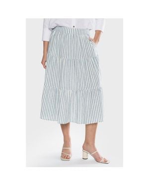 Matty M Emory Tiered Skirt - Blue