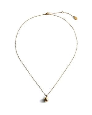 Mango Sphere Pendant Necklace - Metallic