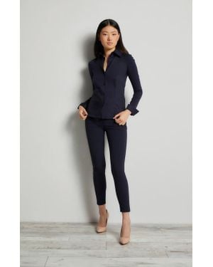 Anatomie Alida Button Down Poplin Shirt - Blue