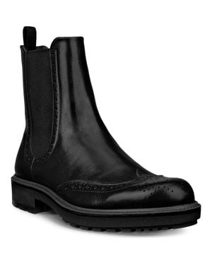 Ecco Metropole Oslo Wingtip Chelsea Boot - Black