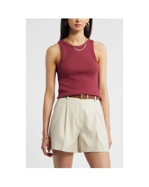 Nordstrom Everyday Cotton Rib Tank - Red