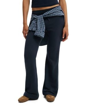 Cotton On Low Rise Bootleg Sweatpant - Blue