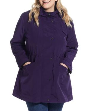 Gallery Water Resistant Rain Jacket - Purple