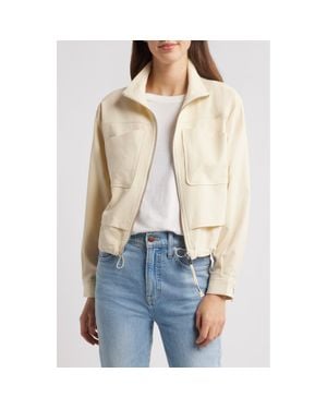 Wit & Wisdom Double Layer Front Zip Jacket - Natural