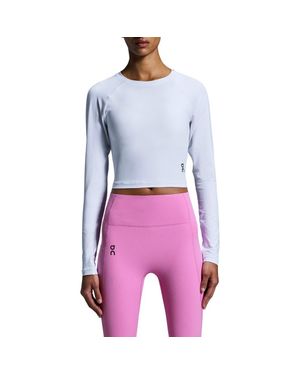 On Shoes Studio Lg Sleeve Crop Top - Blue