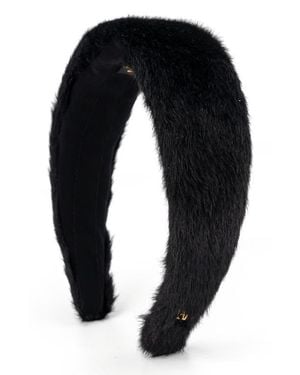 Alexandre De Paris Faux Fur Headband - Black
