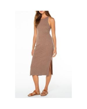 Roxy Emilia Racer Tank Midi Dress - Brown