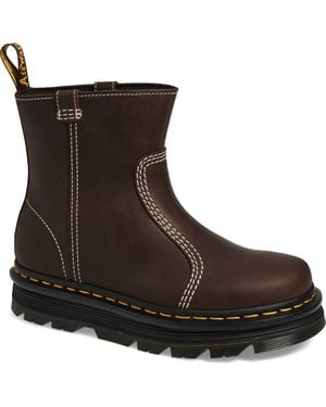 Dr. Martens Zebzag Rigger Boot - Brown