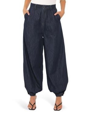 Petal & Pup Melita High Waist Balloon Leg Jeans - Blue