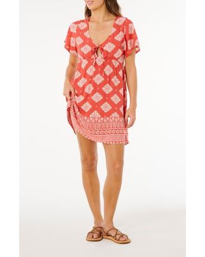Rip Curl Ventura Print Tiered Minidress