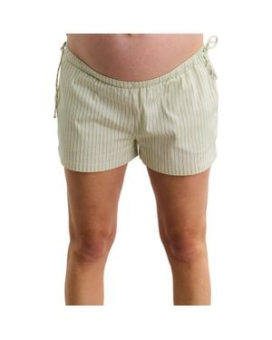 Hatch Collection The Maternity Side Tie Short - Green