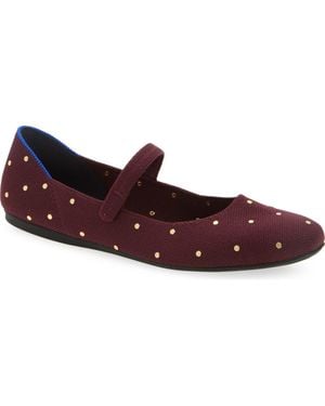 Rothy's The Square Mary Jane Flat - Red