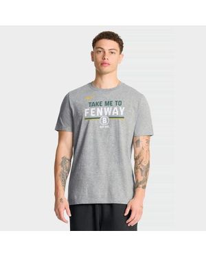 Nike Boston Sox City Connect Stacked T-Shirt Stacked Team Phrase T-Shirt - Gray