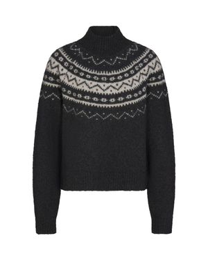 Williams Athletic Club Nordic Wool Blend Sweater - Black