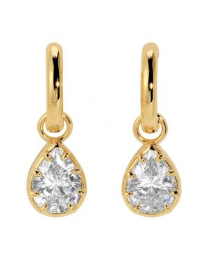 Lili Claspe Estelle Cubic Zirconia Drop Earrings - Metallic