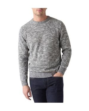 Robert Talbott Robbins Linen Silk Crewneck Sweater - Gray