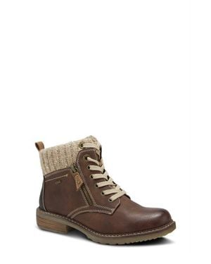Spring Step Khazera Lace-Up Boot - Brown