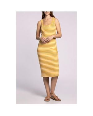 Thread & Supply Jenna Stripe Tank Dress - Yellow