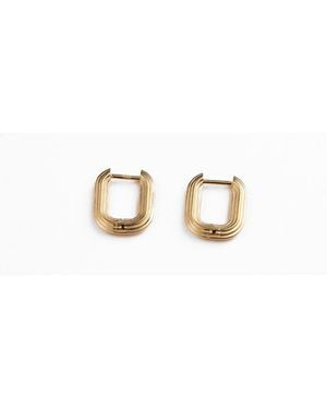 Their Studios Elli Step Link Huggies - Metallic